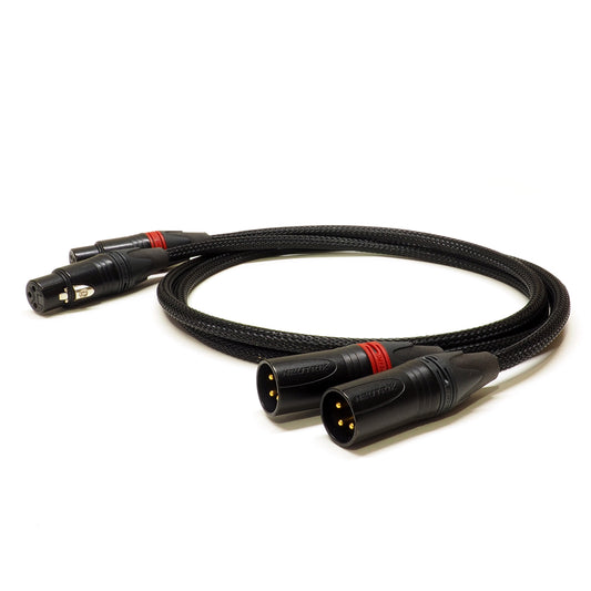 Belden 8402 - Balanced Pair Cable (BRAIDED) w/ Gold Neutrik XLR Connectors - 0.45m