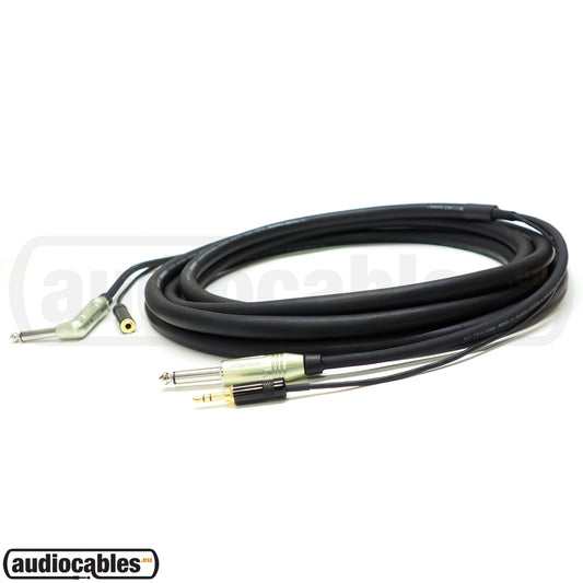 Sommer Instrument Cable combined with Headphone (In Ear Monitor) Cable 4.50m