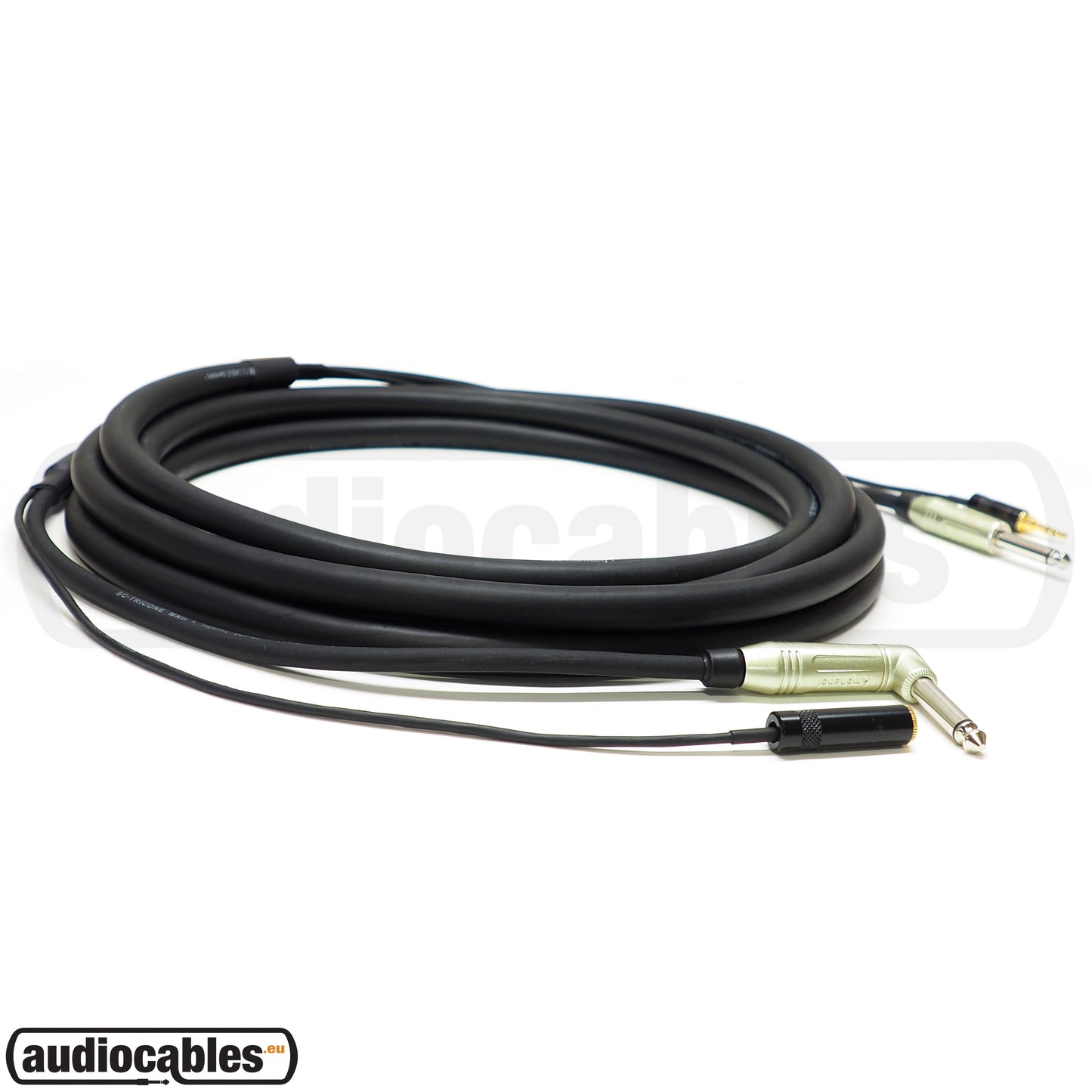 Sommer Instrument Cable combined with Headphone (In Ear Monitor) Cable 4.50m
