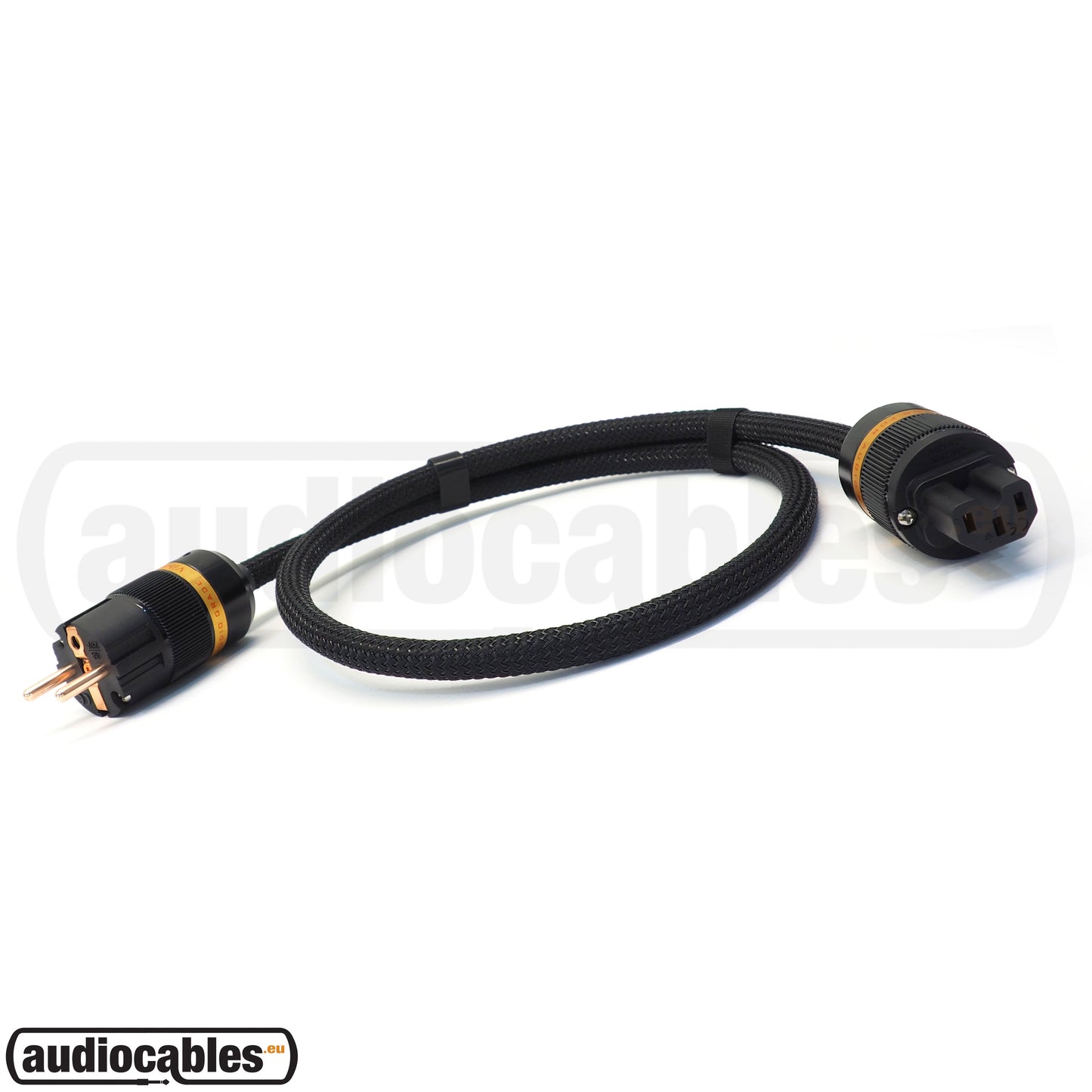 Via Blue X-40 Hi Fi Mains Power Cable (Braided) w/ Viborg Pure Copper Connectors