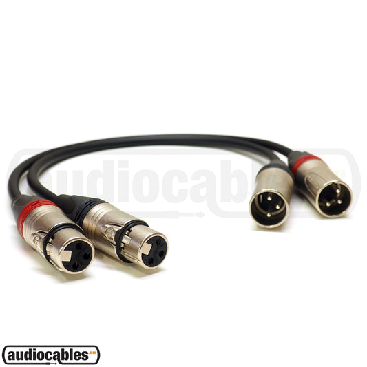 CANARE L-2T2S High Performance Balanced PAIR Cable w/ Neutrik XLR - 1.25m