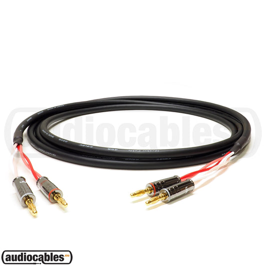 Canare 4S8 Speaker Cable (Standard Wiring) w/ Hicon Banana Connectors