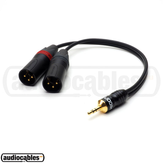 Sommer Cable w/ Hicon Mini Jack to 2 Neutrik Male XLR