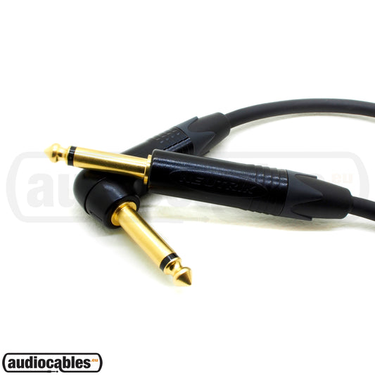 Mogami 2524 Patch Cable w/ Gold Neutrik Connectors Single Angled