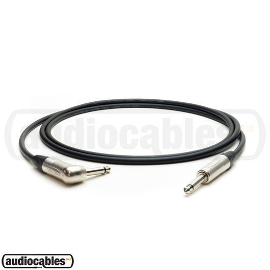Mogami 2524 Instrument Cable w/ Neutrik Plugs (Single Angled)