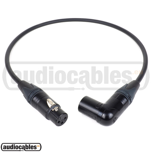 Mogami 2549 Microphone Cable w/ Gold Angled Male XLR to Female XLR