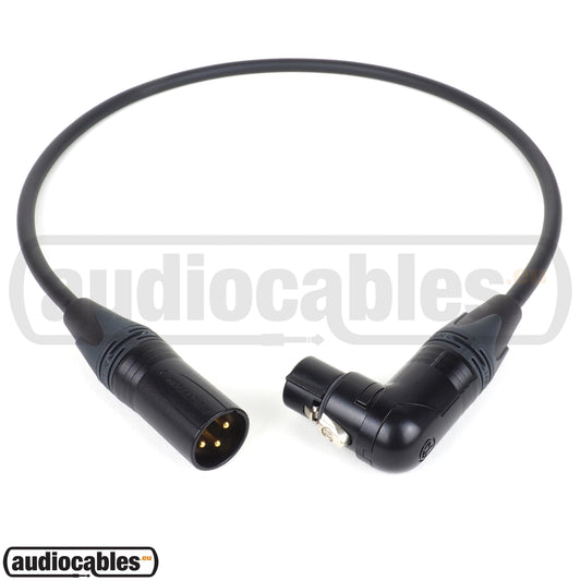 Mogami 2549 Microphone Cable w/ Gold Male XLR to Angled Female XLR