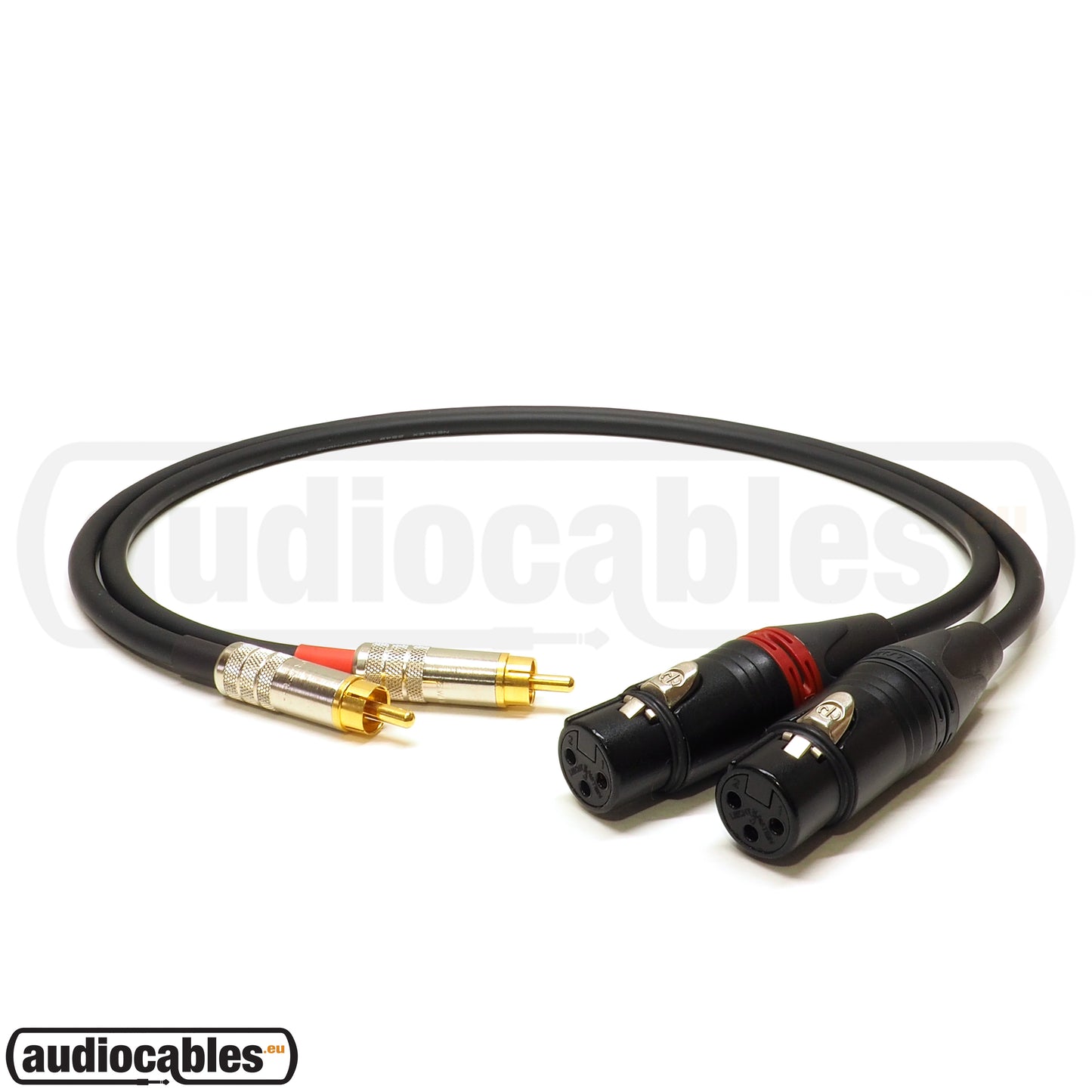 Mogami 2549 with Switchcraft RCA to Neutrik Female XLR PAIR Cables