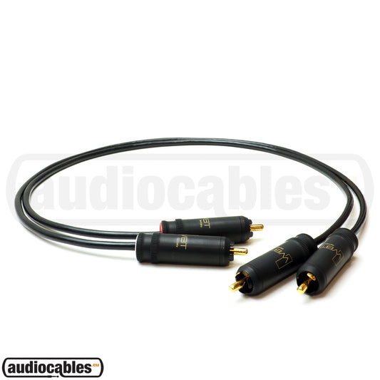 Mogami 2803 RCA to RCA Hi Fi Interconnect Cable (Pair) w/ WBT Connectors