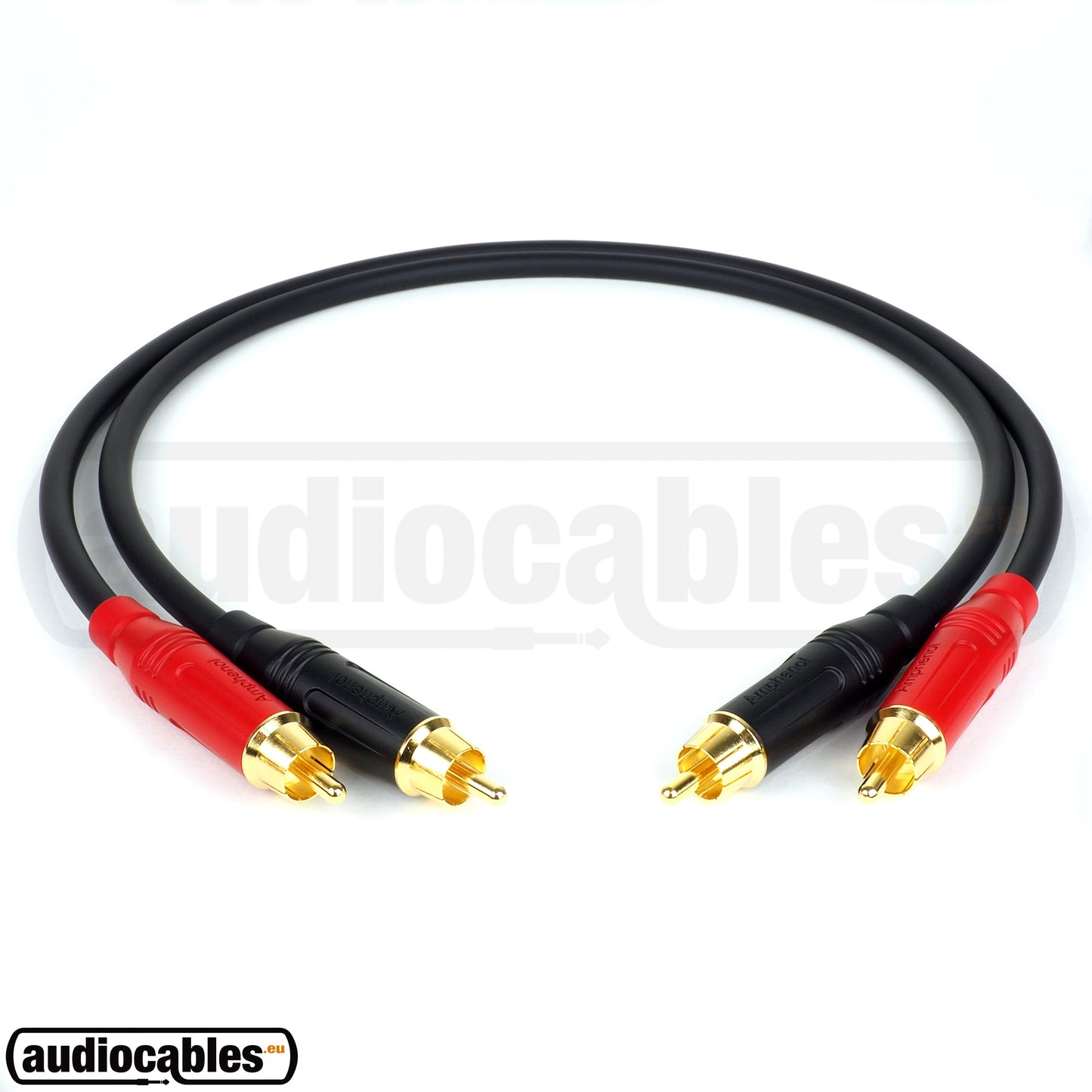 Mogami 2549 RCA to RCA Hi Fi Interconnect Cable (Pair) w/ Gold Amphenol Connectors