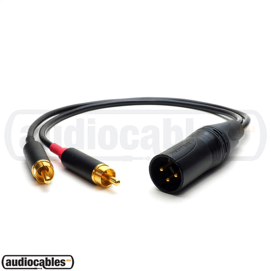Mogami 2803 - 2 RCA to 1 Male XLR Cable for NAIM NAP 250
