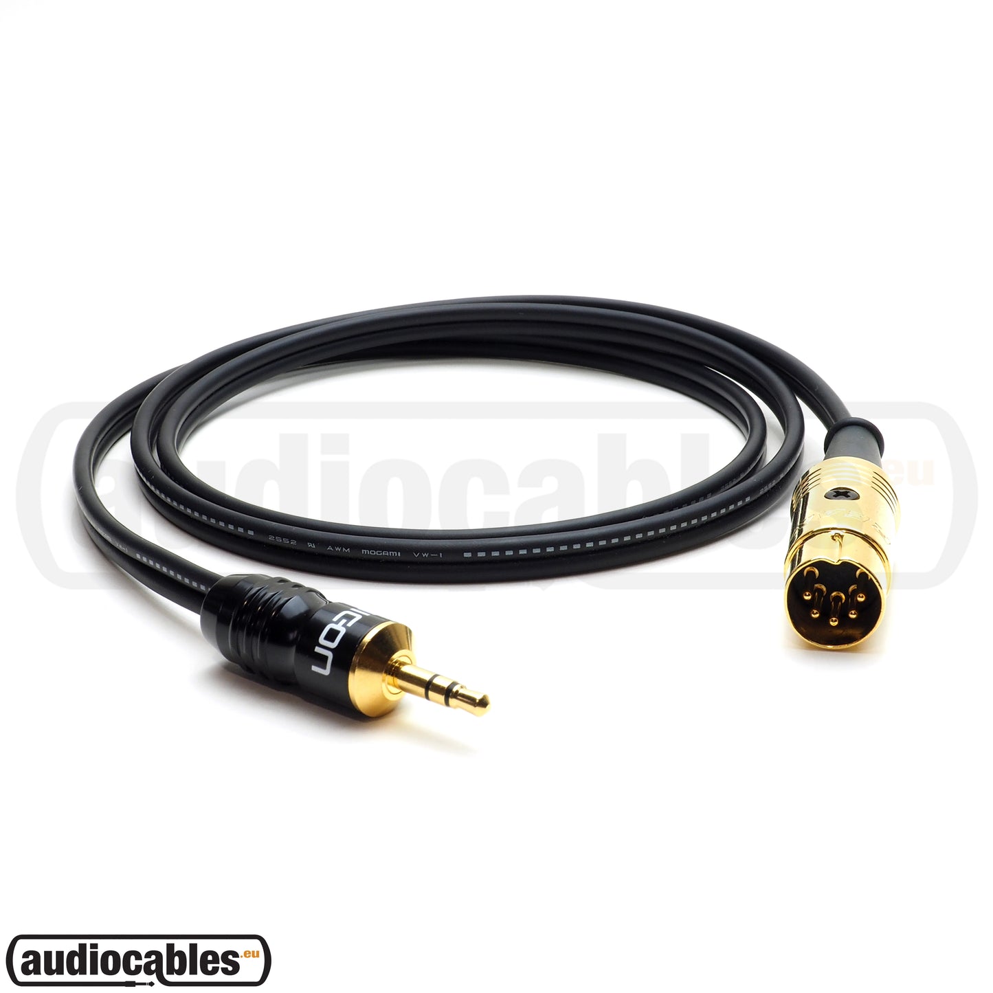 Mogami 2947 - 5 Pin Din to Mini Jack Cable for NAIM, QUAD Amps