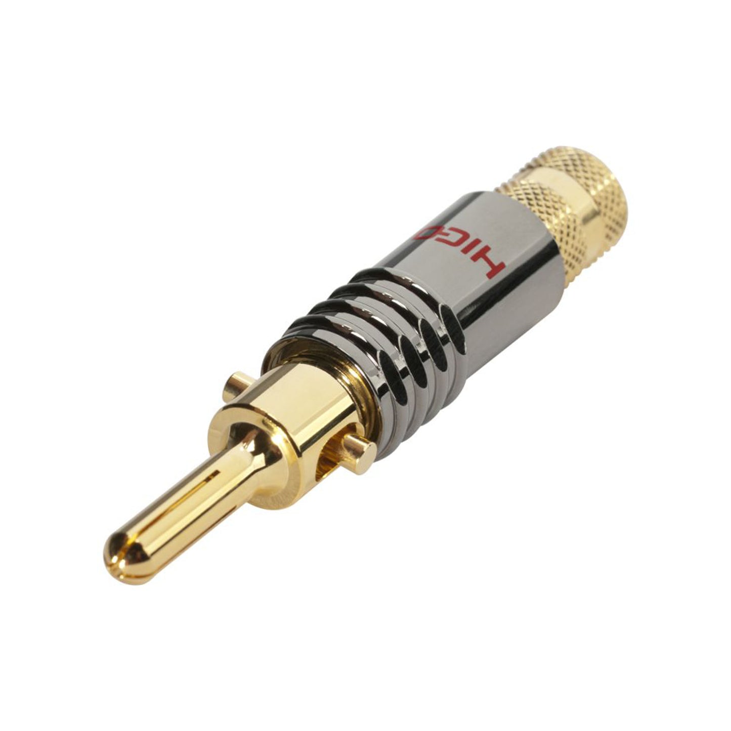 Hicon HI-BM08-RED Gold Plated Banana (Speaker) Connector