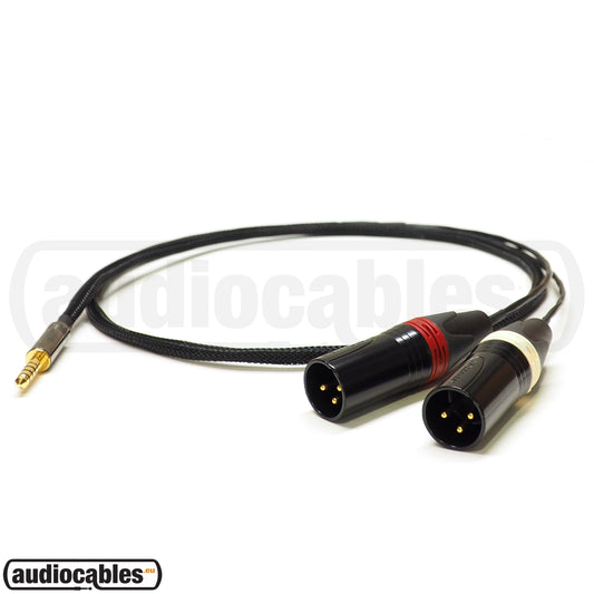 Mogami Balanced Cable - Pentacon TRRRS to 2 Male XLR (Braided)