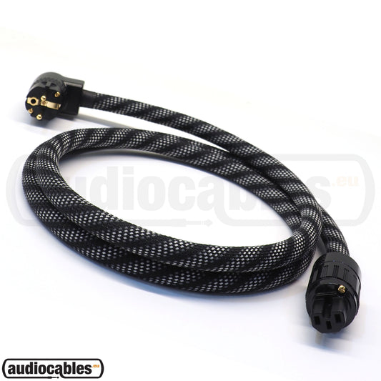 Via Blue X-60 Hi Fi Mains Power Cable w/ Elecaudio Gold Plated Connectors 2m