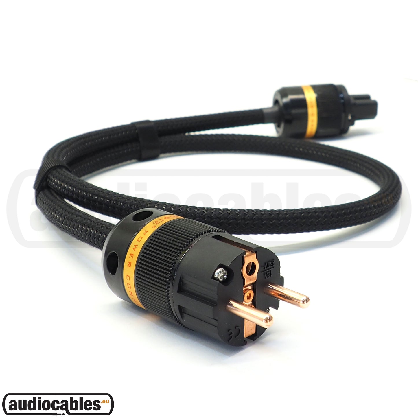 Via Blue X-40 Hi Fi Mains Power Cable (Braided) w/ Viborg Pure Copper Connectors