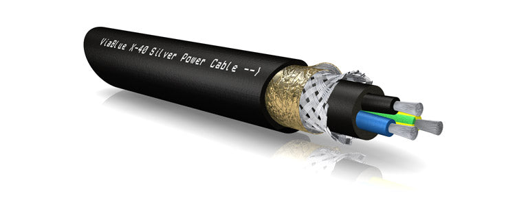 VIABLUE X-40 Silver Power Cable 3x 4mm² - (Audiophile - Hi Fi)