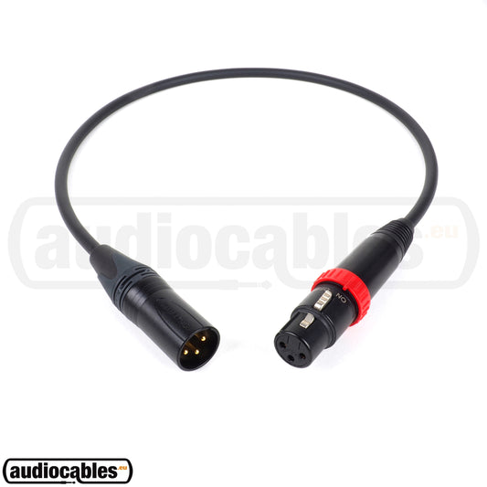 Mogami 2534 Quad Balanced Cable w/ Gold Neutrik XLR Connectors & On/Off Switch