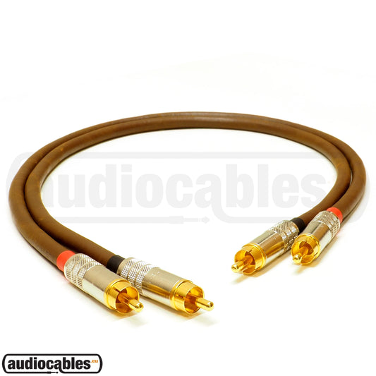 Belden 8402 RCA to RCA Hi Fi Interconnect Cable (Pair) w/ Gold Switchcraft Connectors