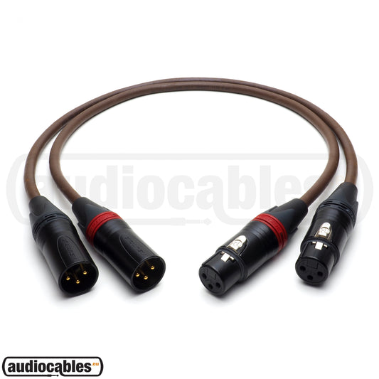 Belden 8402 Balanced Pair Cables w/ Gold Neutrik XLR Connectors