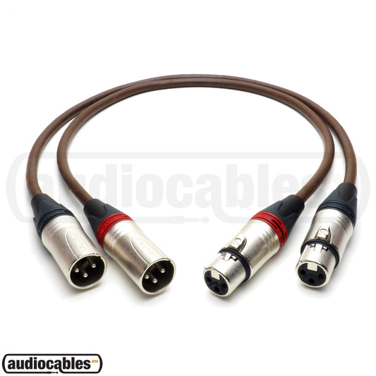 Belden 8402 Balanced Pair Cables w/ Silver Neutrik XLR Connectors
