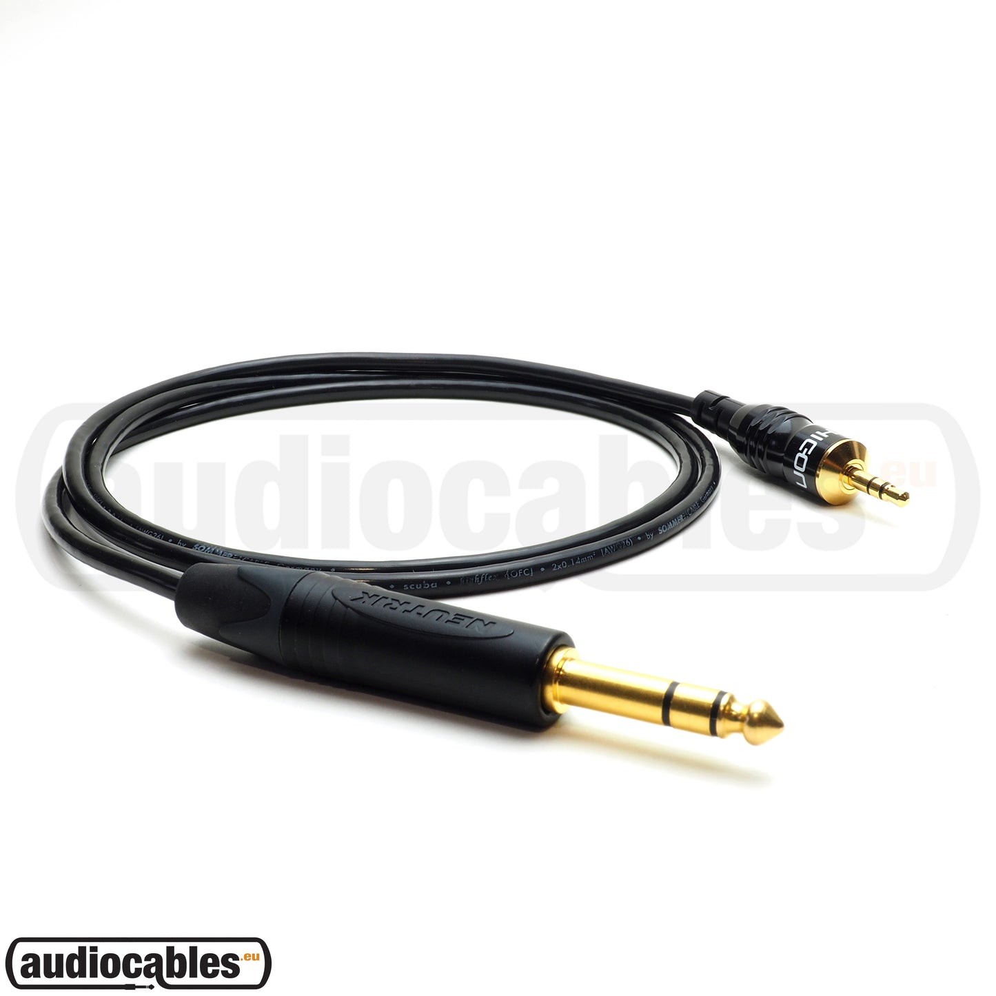 Sommer Cable w/ Hicon Gold Mini Jack To Neutrik Gold Stereo Jack