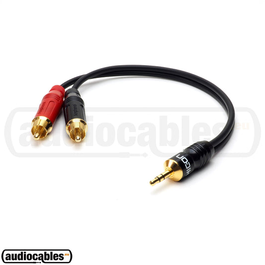 Sommer Cable w/ Amphenol Gold RCA to Hicon Mini Jack