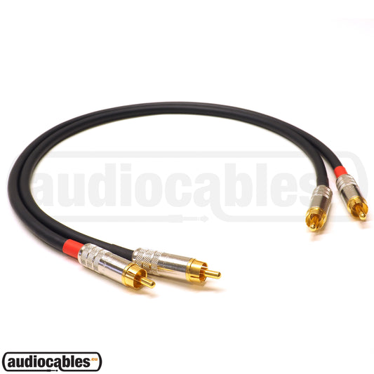 Mogami 2549 RCA to RCA Hi Fi Interconnect Cable PAIR w/ Gold Switchcraft Connectors