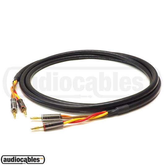 Mogami 2921 Quad Speaker Cable w/ Gold Hicon Banana Connectors