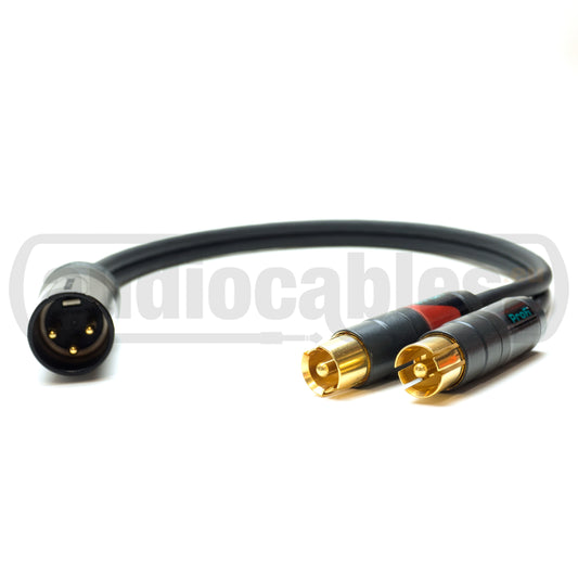 Mogami Upgrade Cable for NAIM NAP 250 - 2 RCA to 1 Male XLR