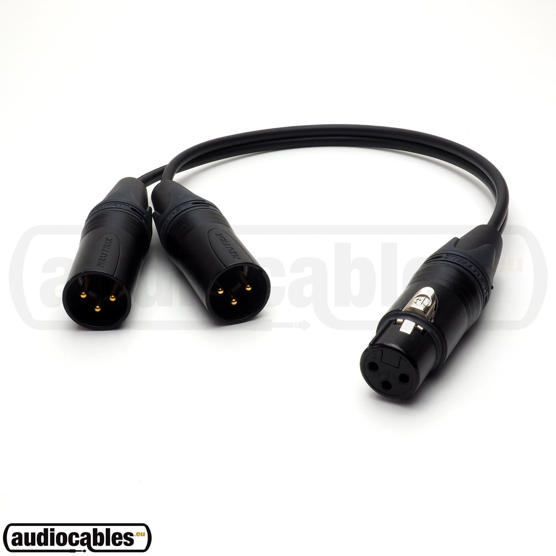 Mogami Y Splitter Balanced Cable - Female XLR To Two Male XLR