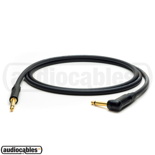 Mogami 3368 Instrument Cable w/ Neutrik Gold Plugs (Single Angled)