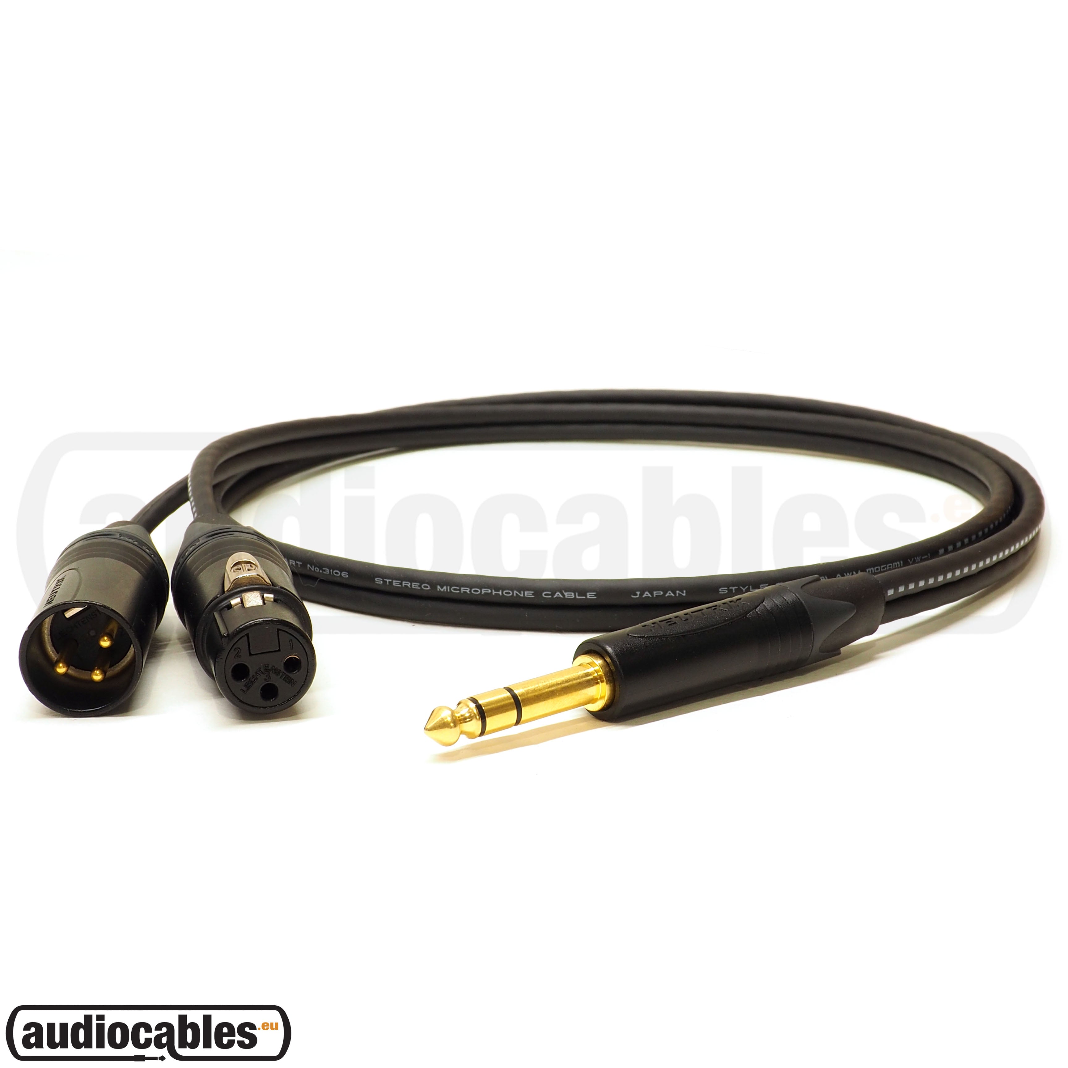 Mogami Y Insert (Send Return) Cable w/ Gold Neutrik (TRS XLR