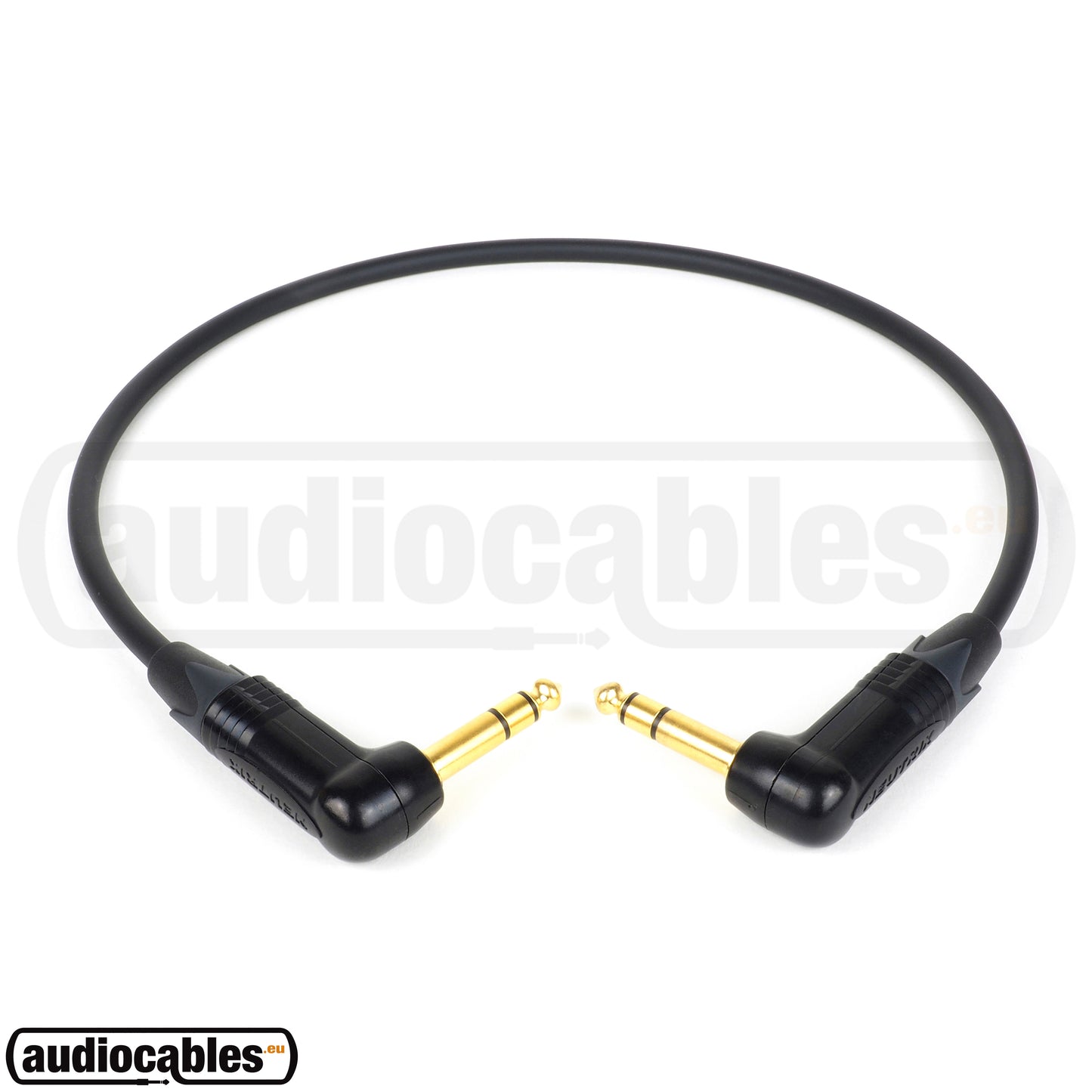 Mogami 2534 Balanced Cable w/ Gold Angled Neutrik 1/4'' TRS Jack Connectors