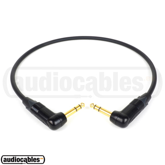 Mogami 2549 Balanced Cable w/ Gold Angled Neutrik 1/4'' TRS Jack Connectors