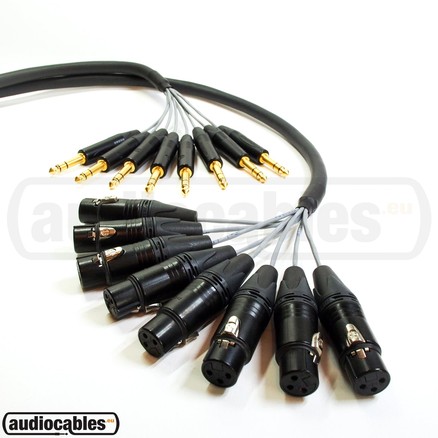 Mogami 8 TRS To 8 Female XLR w/ Gold Neutrik Connectors Multi Snake Analog Cable