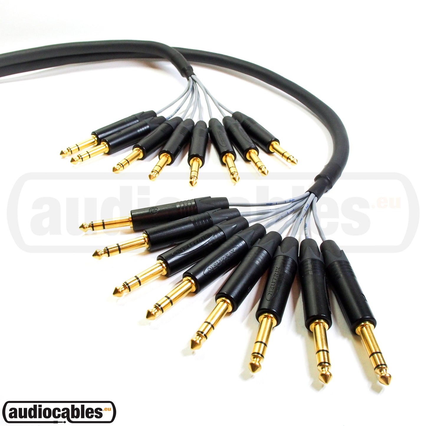 Mogami 8 TRS To 8 TRS w/ Gold Neutrik Plugs Multi Snake Analog Cable