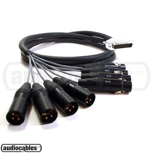 Mogami 3162 AES/EBU Cable w/ DB25 to 4 Female & 4 Male XLR (TASCAM)