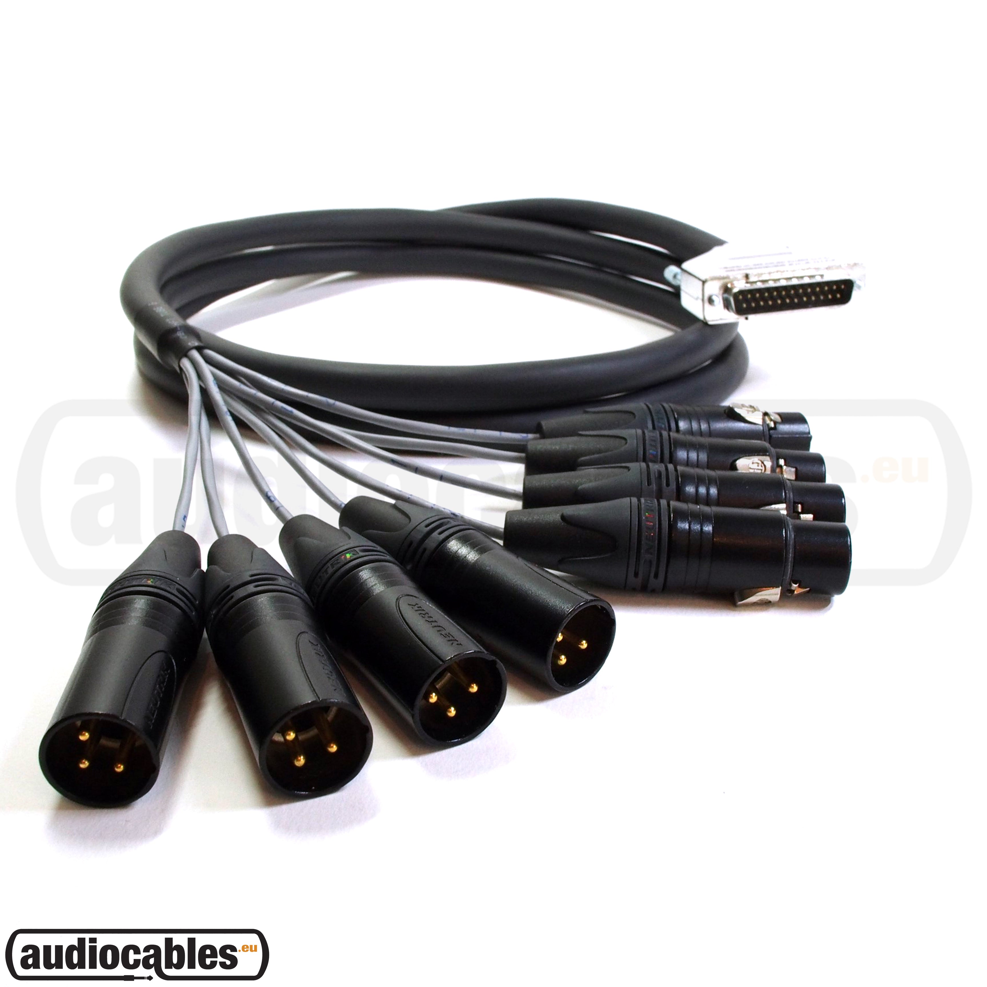 Mogami 3162 AES/EBU Cable w/ DB25 to 4 Female & 4 Male XLR (YAMAHA